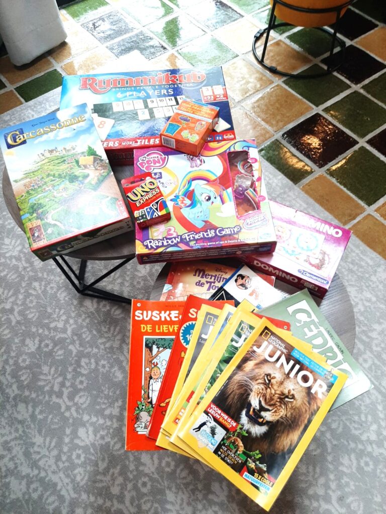 Spelletjes en stripboeken